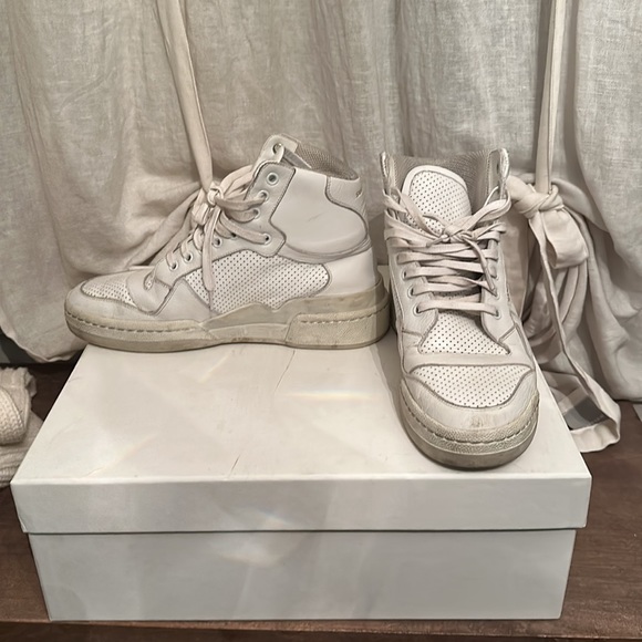 SAINT LAURENT SL24 HIGH TOP SNEAKERS - Picture 14 of 14